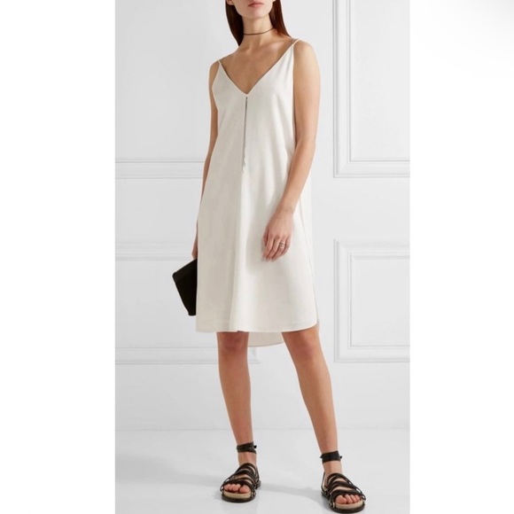 NEW T BY ALEXANDER WANG IVORY CHAIN DETAIL DRESS - Picture 8 of 9